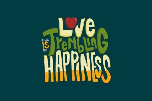 Lettering Love is Trembling Happiness Review