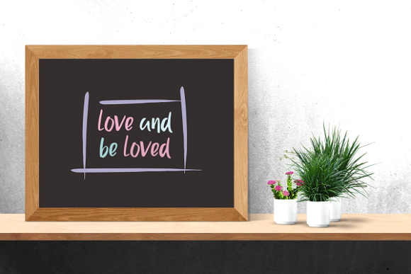 Love and Be Loved Hand Drawn Graphic Review